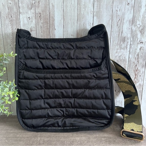 Ahdorned Handbags - Ahdorned New Messenger Crossbody Quilted Black